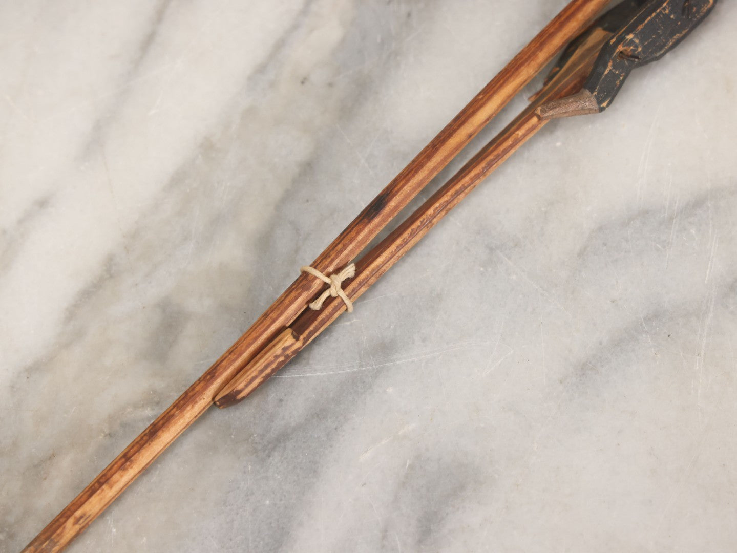 Lot 064 - Antique Folk Art Hand Carved Wood Animated Acrobat Toy With Jointed Limbs, Original Paint