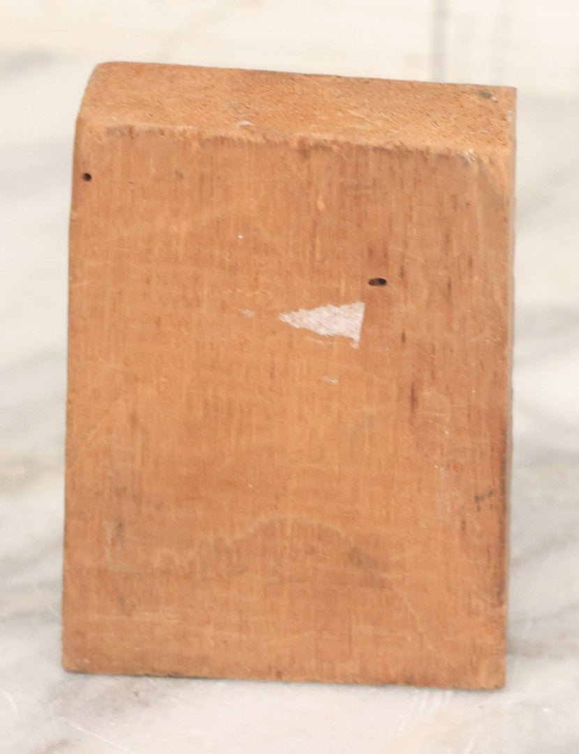 Lot 071 - Antique Advertising Printing Block With An Image Of A Boot Or Shoe, Mounted To Wooden Block
