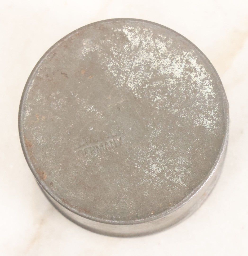 Lot 073 - Antique Miniature Cookie Cutters Set Of Twelve In Original Tin, Various Shapes Including Card Suites, Star, Etc., G.M.T. Co., Germany