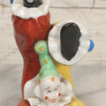 Lot 080 - Vintage Novelty Painted Porcelain Clown Doing Handstand Figurine, Marked Takiya, Made In Japan, 5-5/8" Height