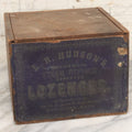 Lot 107 - Antique Wooden Candy Box For L.R. Hudson's Excelsior Steam Refined Assorted Lozenges, Manufactured At Factories In Worcester, Massachusetts, With Lithographed Exterior Label, Slide Out Lid