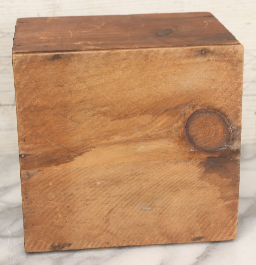Lot 107 - Antique Wooden Candy Box For L.R. Hudson's Excelsior Steam Refined Assorted Lozenges, Manufactured At Factories In Worcester, Massachusetts, With Lithographed Exterior Label, Slide Out Lid