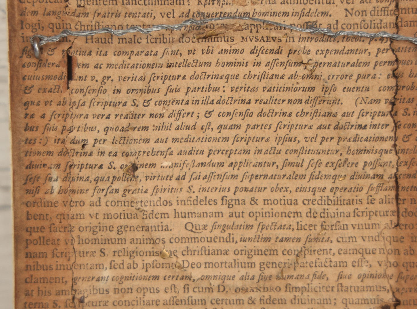 Lot 002 - Antique Continental European Miniature Cameo Painting Of Blond Woman With Blue Eyes In Period Bone Veneer Frame With Latin Text Paper Backing, Artist Signed Fr. Xaver, 5-3/4" x 7"