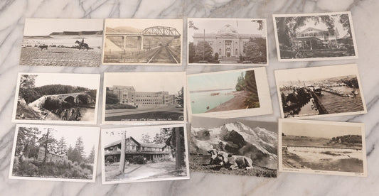 Lot 109 - Grouping Of Twelve Antique And Vintage Landmark And Travel Postcards Of Western States, Including Locations In Washington And Oregon