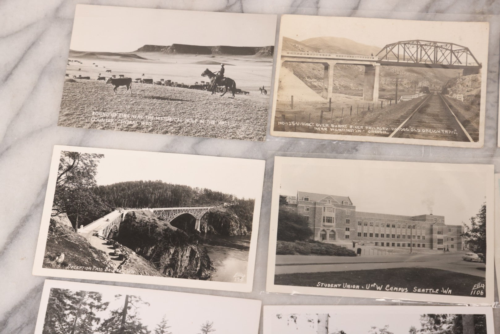 Lot 109 - Grouping Of Twelve Antique And Vintage Landmark And Travel Postcards Of Western States, Including Locations In Washington And Oregon