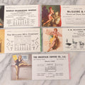 Lot 111 - Grouping Of Five Vintage Pin-Up Sexy Lady Advertising Blotters For Various Businesses, With Illustrations By Gil Elvgren, Printed By Brown & Bigelow, St. Paul, Minnesota, 1940s & 1950s