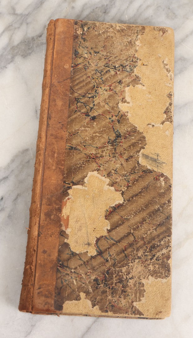 Lot 007 - Antique Expense Ledger Repurposed Into A Poetry Journal, Signed Edwin Davis Smithurst, Dated 1871, With Several Handwritten Poems And Notes And Tree Of Life Illustration, Swampscott, Massachusetts