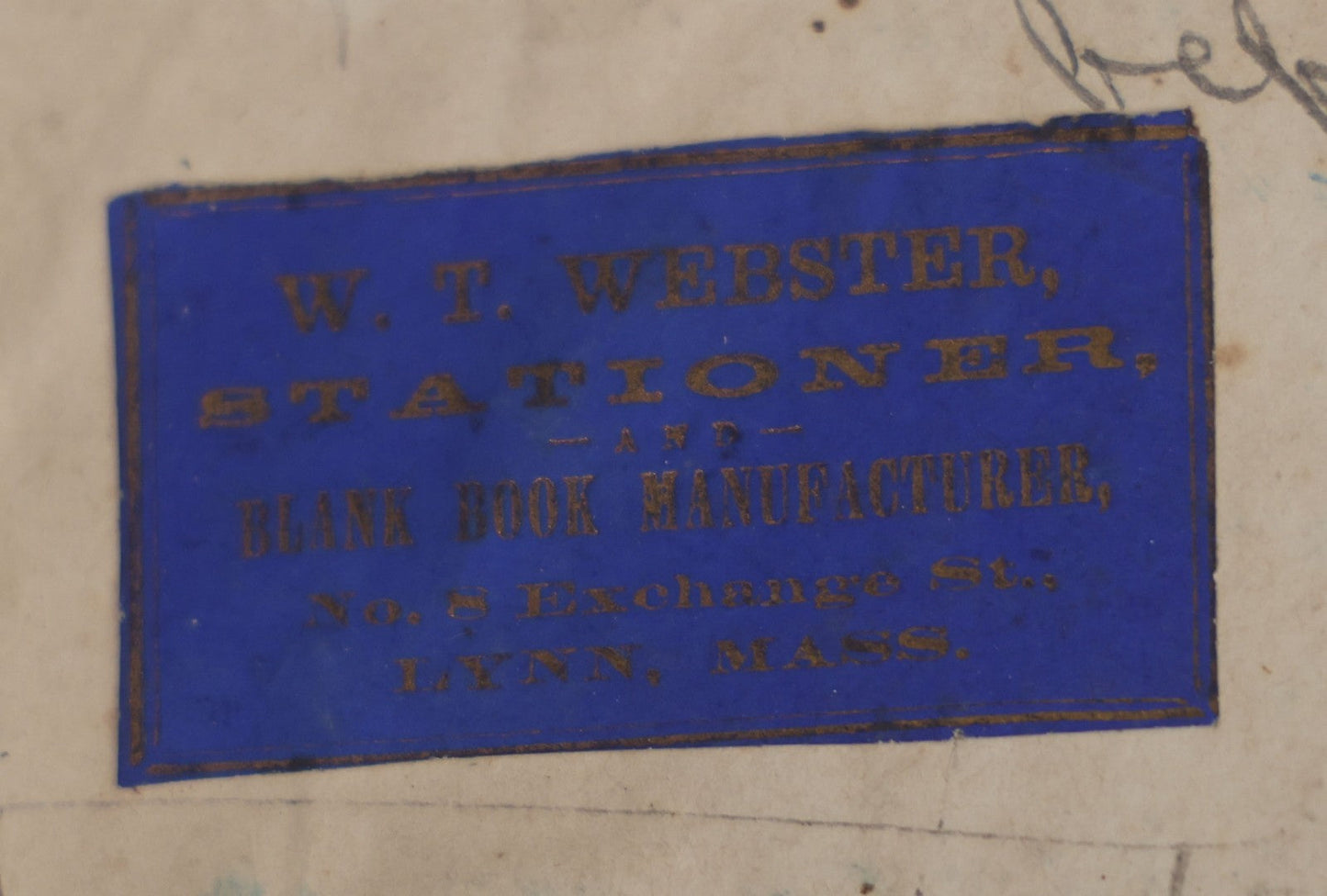Lot 007 - Antique Expense Ledger Repurposed Into A Poetry Journal, Signed Edwin Davis Smithurst, Dated 1871, With Several Handwritten Poems And Notes And Tree Of Life Illustration, Swampscott, Massachusetts