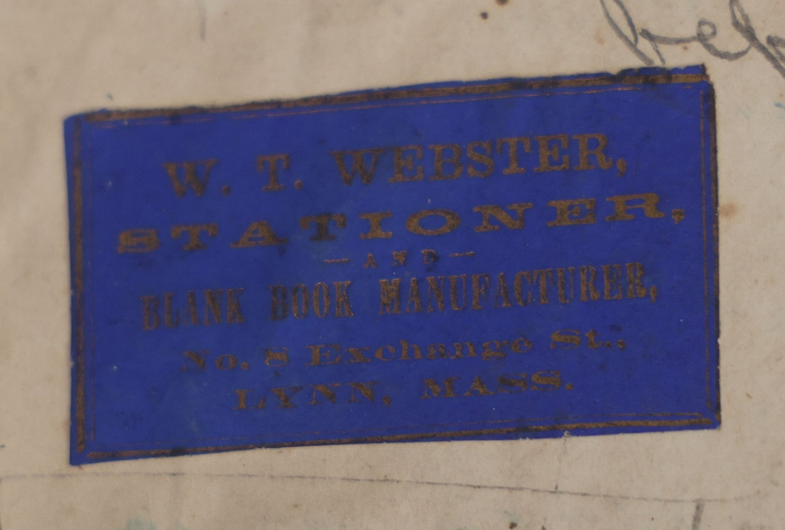 Lot 007 - Antique Expense Ledger Repurposed Into A Poetry Journal, Signed Edwin Davis Smithurst, Dated 1871, With Several Handwritten Poems And Notes And Tree Of Life Illustration, Swampscott, Massachusetts