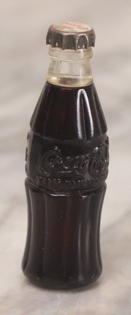 Lot 123 - Vintage Coca Cola Advertising Promotional Bottle Lighter, 2-1/2" H