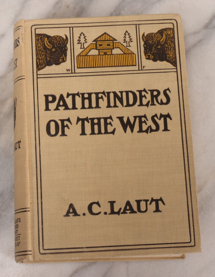 Lot 124 - "Pathfinders Of The West, Being The Thrilling Story Of The Adventures Of The Men Who Discovered The Great Northwest" Antique Book By A.C. Laut, With Illustrations By Remington And Others, Grosset & Dunlap, Publishers, New York, 1904