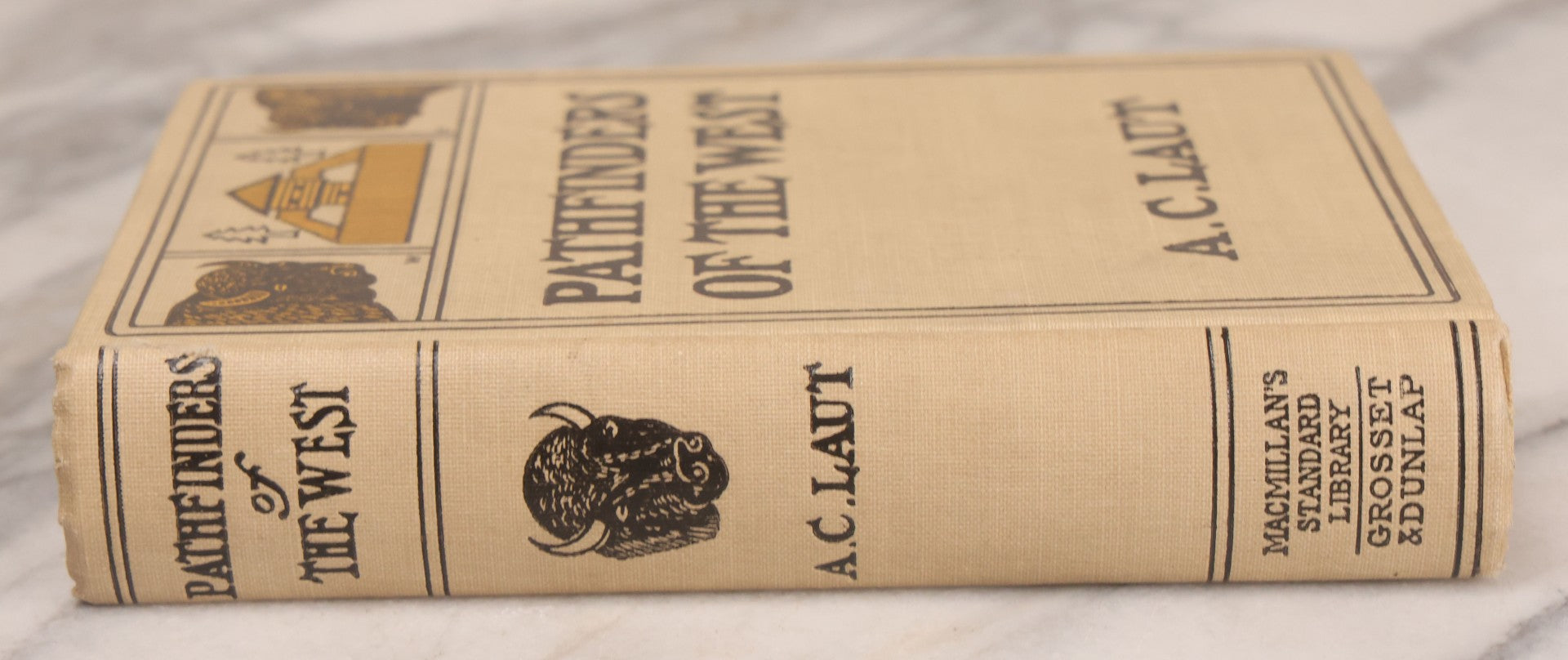 Lot 124 - "Pathfinders Of The West, Being The Thrilling Story Of The Adventures Of The Men Who Discovered The Great Northwest" Antique Book By A.C. Laut, With Illustrations By Remington And Others, Grosset & Dunlap, Publishers, New York, 1904