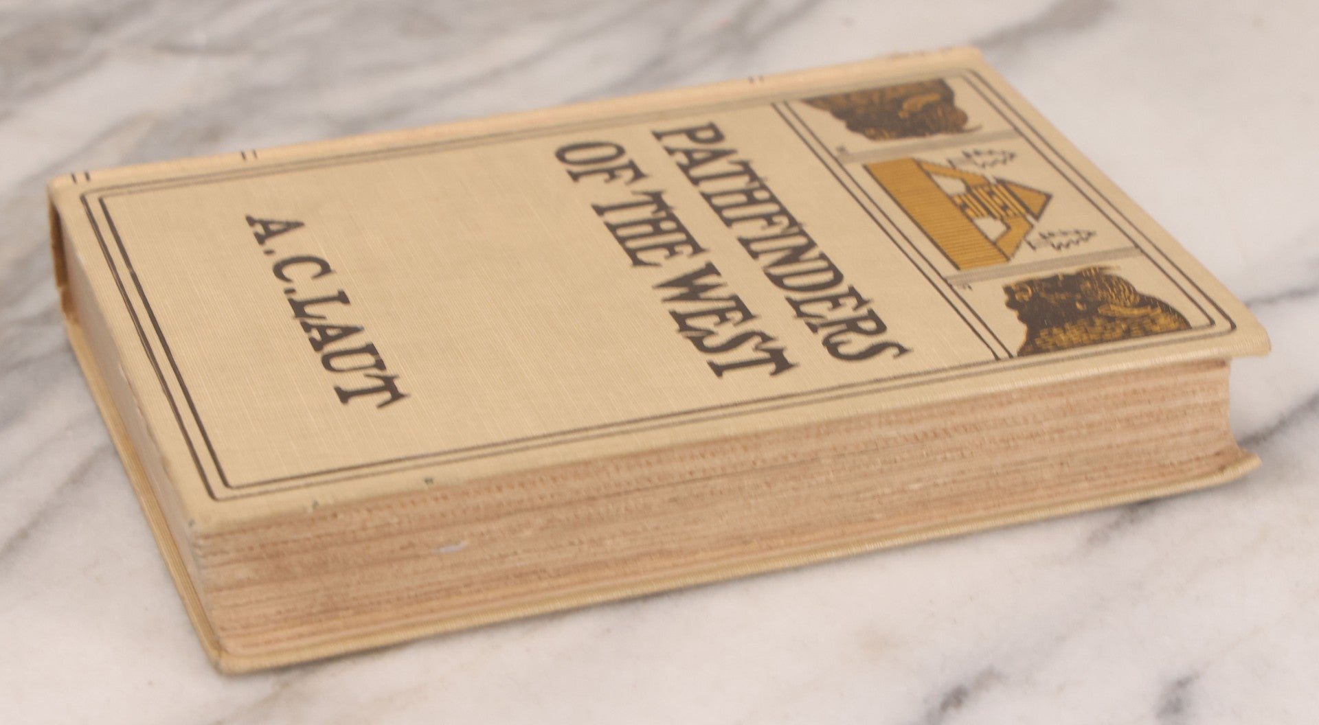 Lot 124 - "Pathfinders Of The West, Being The Thrilling Story Of The Adventures Of The Men Who Discovered The Great Northwest" Antique Book By A.C. Laut, With Illustrations By Remington And Others, Grosset & Dunlap, Publishers, New York, 1904