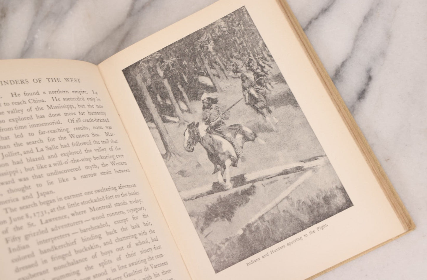 Lot 124 - "Pathfinders Of The West, Being The Thrilling Story Of The Adventures Of The Men Who Discovered The Great Northwest" Antique Book By A.C. Laut, With Illustrations By Remington And Others, Grosset & Dunlap, Publishers, New York, 1904