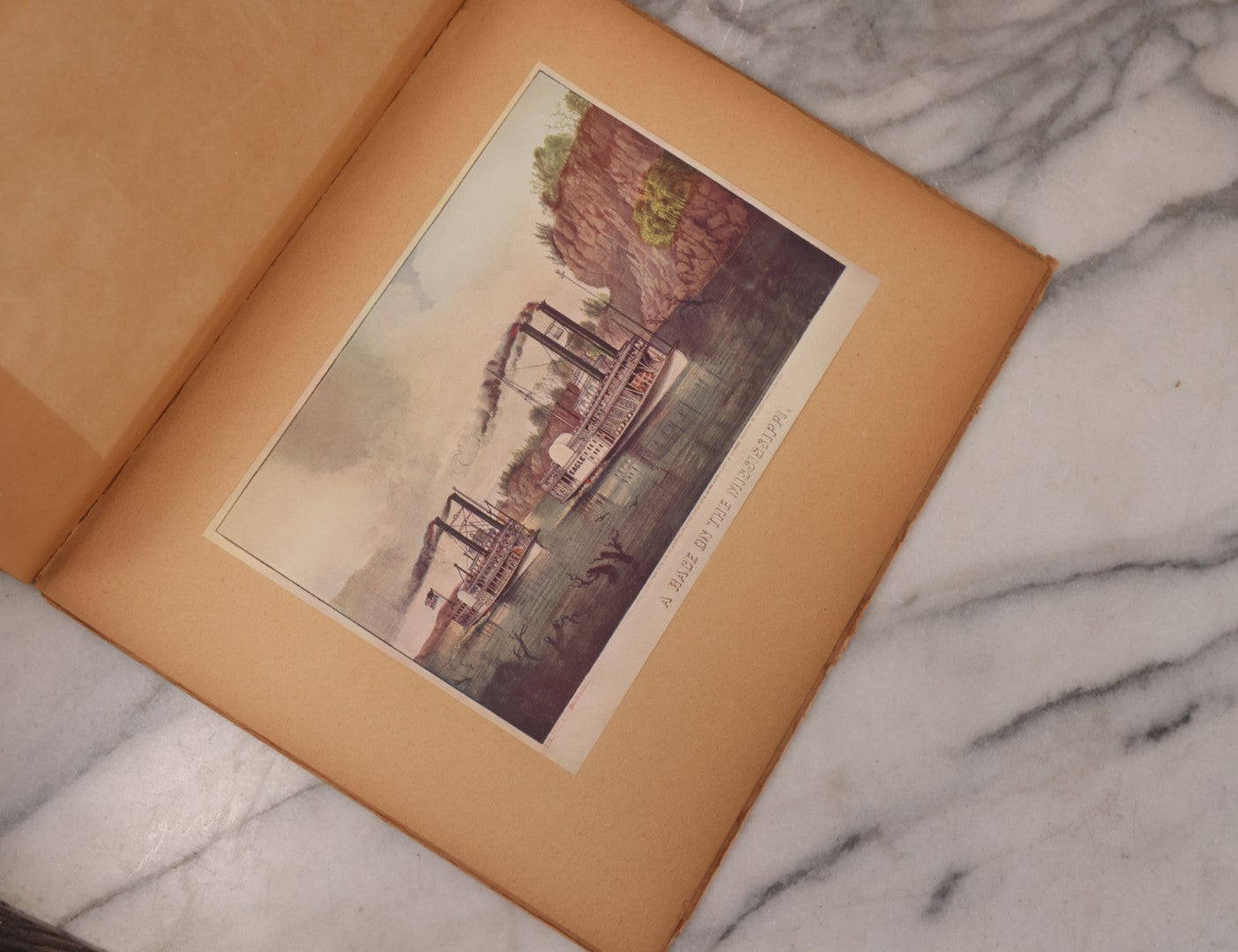 Lot 127 - "Early Steamships" Currier & Ives Folio Print Collection No. 4 By Felix Riesenberg With Eight Tipped In Steamship Prints, The Studio Limited And The Studio Publications Inc., Publishers, London And New York Respectively, London 1943