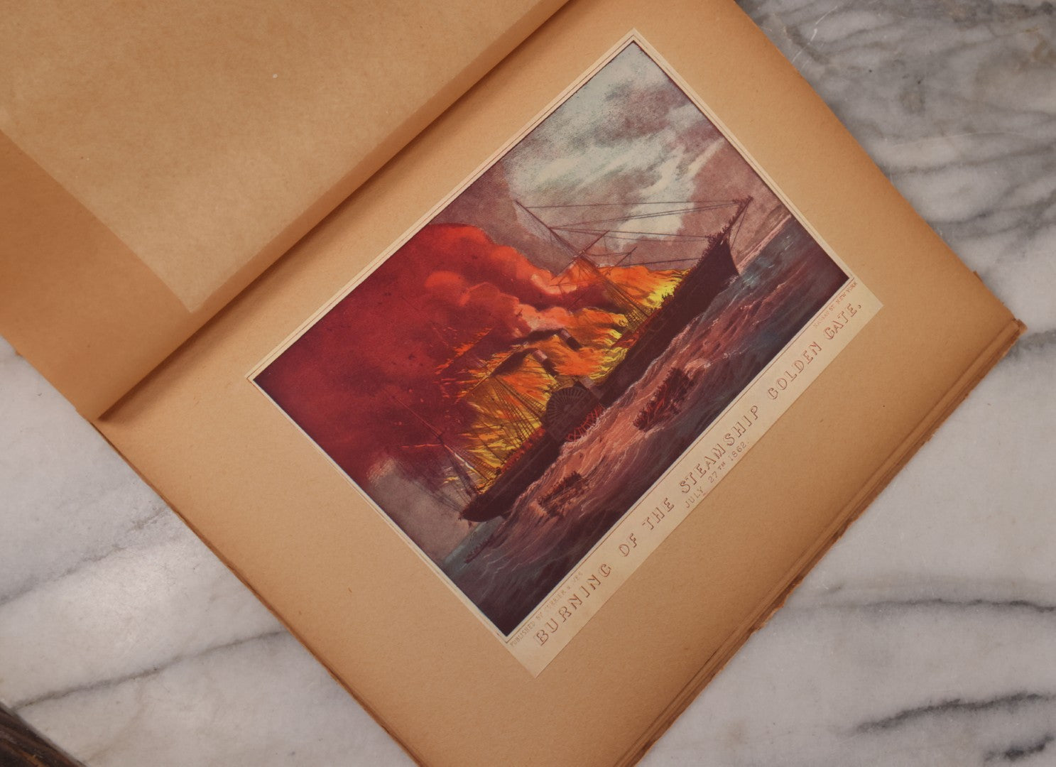 Lot 127 - "Early Steamships" Currier & Ives Folio Print Collection No. 4 By Felix Riesenberg With Eight Tipped In Steamship Prints, The Studio Limited And The Studio Publications Inc., Publishers, London And New York Respectively, London 1943