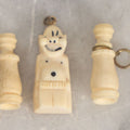 Lot 009 - Three Piece Antique Carved Bone Grouping Including Two "The Lord's Prayer" Stanhopes And Billiken Lucky Charm, Note Image In One Stanhope Is Badly Deteriorated