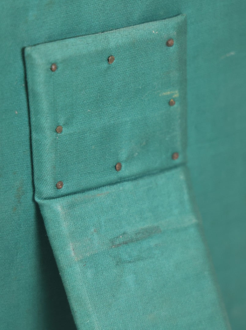 Lot 010 - Antique Victorian Green Velvet Display Photo Album With Stand And Tilt Down Cover, Brass Adornments, Containing 12 Cabinet Card And 24 C.D.V. Photographs And Images, Including Man Posing With Rifle, Sailor In Uniform, And Men Smoking