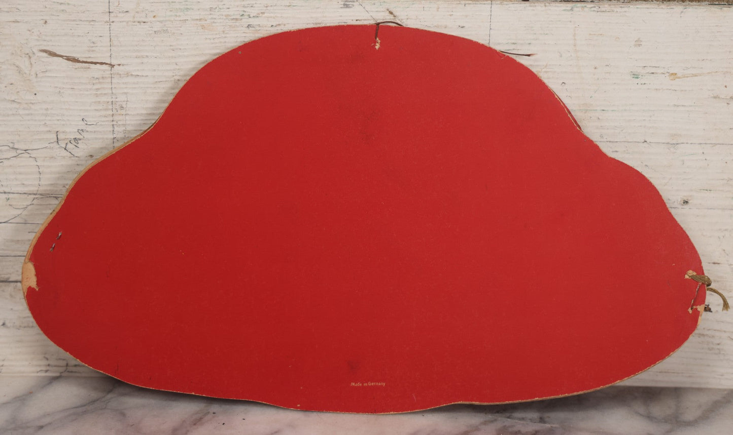 Lot 017 - Vintage Halloween Paper Cutout Mask Of Smoking Pumpkin Jack-O-Lantern J.O.L., Made In Germany, Unknown Manufacturer, 14-1/8" x 8-1/8"