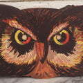 Lot 018 - Vintage Halloween Paper Cutout Mask Of Menacing Owl, Made In Germany, Unknown Manufacturer, 14-1/8" x 8-3/8"
