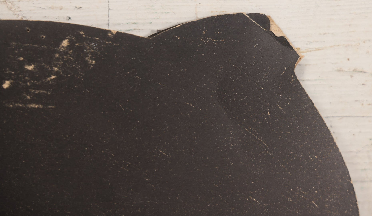 Lot 018 - Vintage Halloween Paper Cutout Mask Of Menacing Owl, Made In Germany, Unknown Manufacturer, 14-1/8" x 8-3/8"