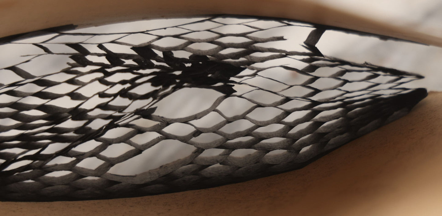 Lot 018 - Vintage Halloween Paper Cutout Mask Of Menacing Owl, Made In Germany, Unknown Manufacturer, 14-1/8" x 8-3/8"