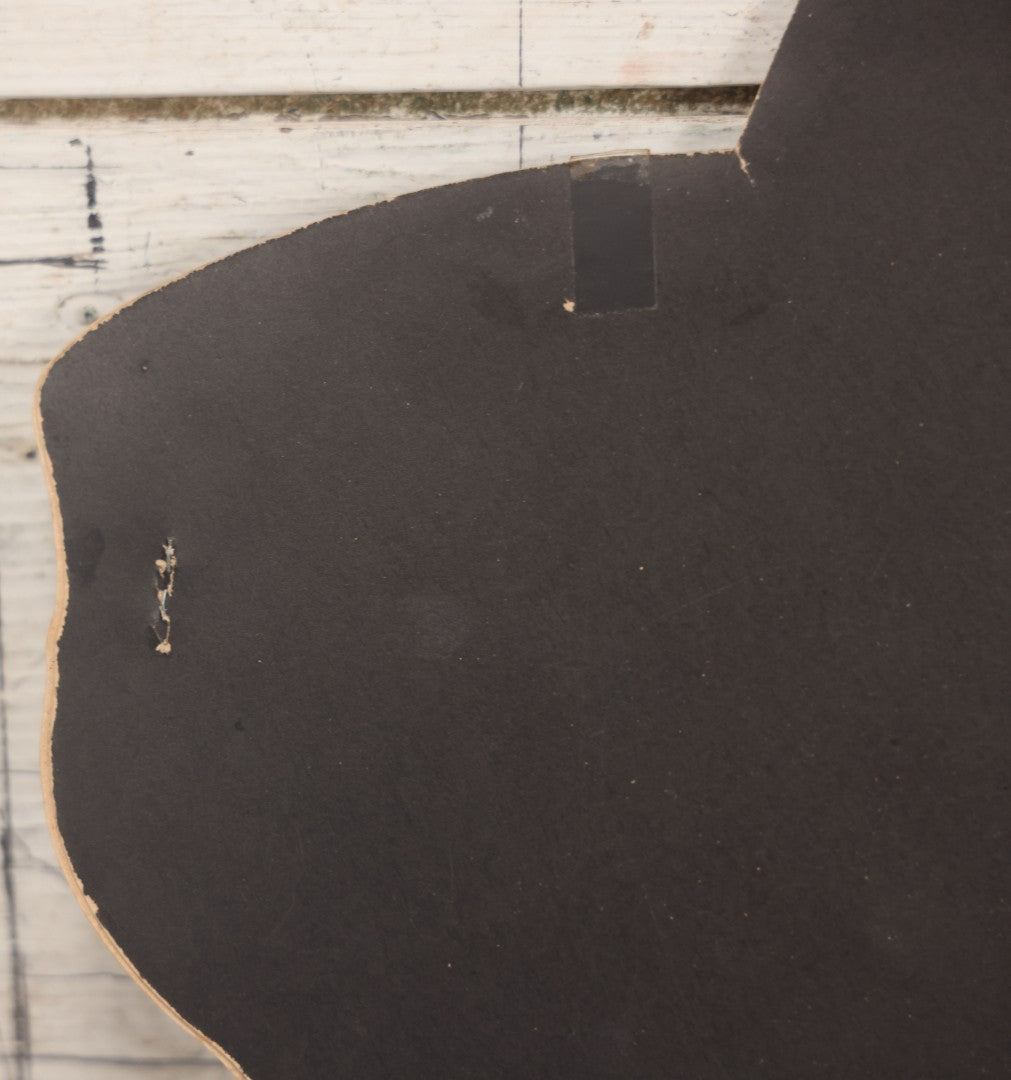 Lot 019 - Vintage Halloween Paper Cutout Mask Of Pumpkin Jack-O-Lantern J.O.L. Wearing Witch Hat, Made In Germany, Unknown Manufacturer, 14-1/8" x 12-1/2"