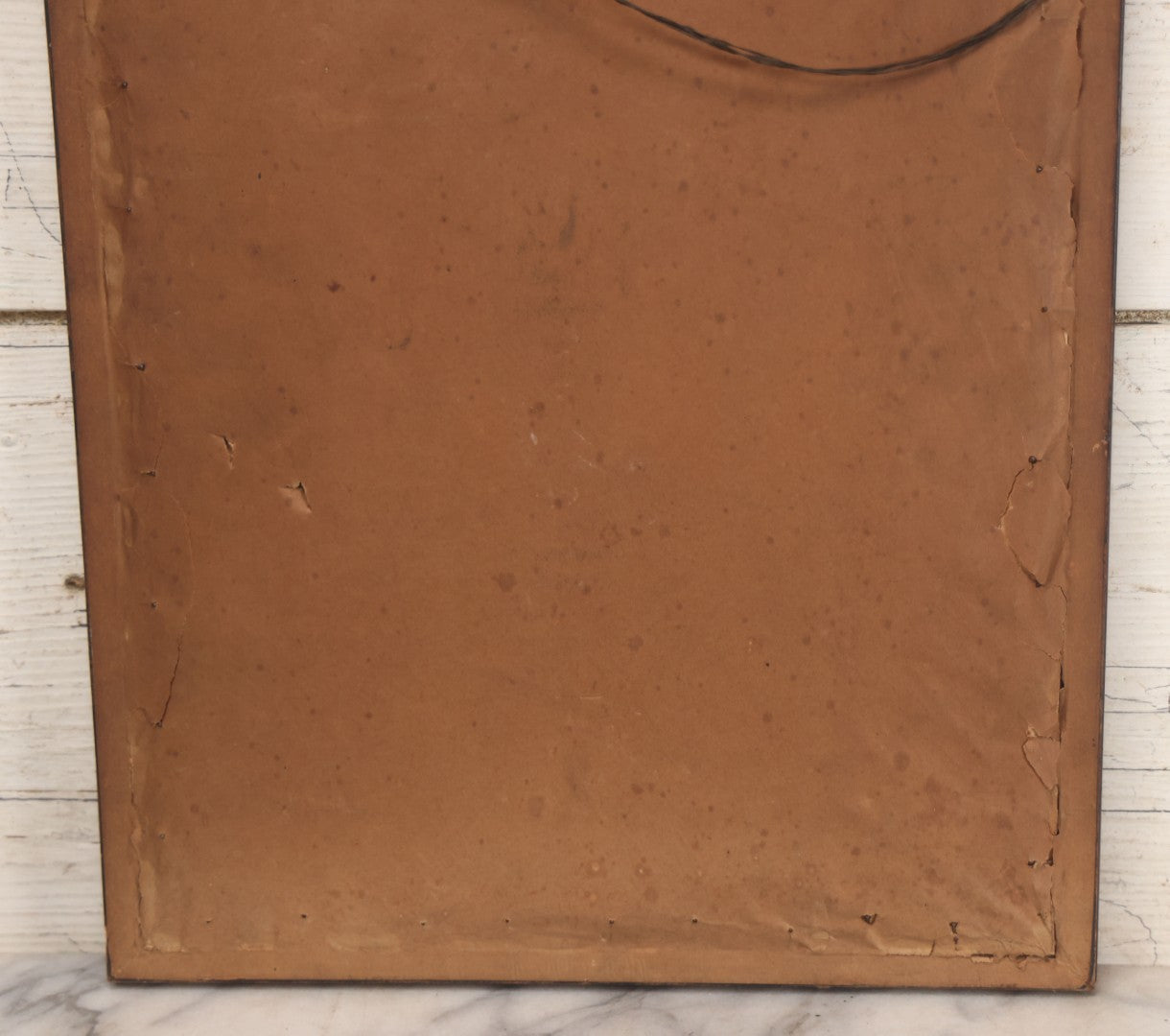 Lot 021 - Antique German Paper Punch Needlework Embroidery Motto, Translates To "The Father Cares With Much Effort For His Children, Late And Early" With Celluloid Angel Figure And Pressed Ferns, In Frame, 12-7/8" x 16-7/8"