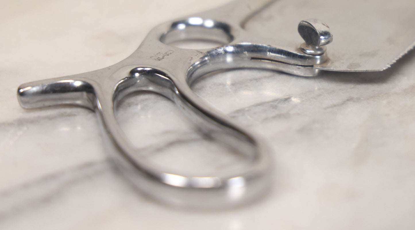 Lot 023 - Vintage Sklar Military Issue Surgical Amputation Saw, "MacLaren Hospital" Engraved On Blade, Handle Marked "MD-USN"