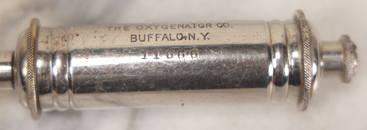 Lot 024 - Antique Duplex Oxygenator "For Cure Of Disease By Oxygen," Antique Medical Device By The Oxygenator Co., Buffalo, New York, Serial No. 11666