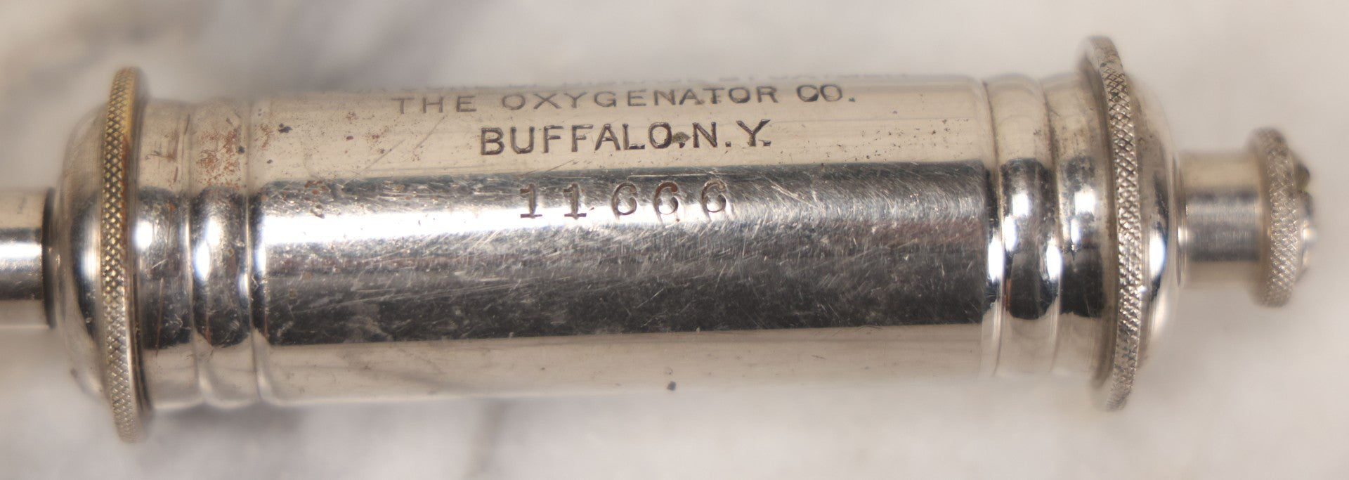 Lot 024 - Antique Duplex Oxygenator "For Cure Of Disease By Oxygen," Antique Medical Device By The Oxygenator Co., Buffalo, New York, Serial No. 11666