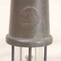 Lot 025 - Antique Brass Coal Miners Lamp Manufactured By Nedd Products Ltd., Glynneath W. Glamorgan, Made In Wales, With Welsh Dragon Emblem And Cymru Welsh Mark, Original Glass And Wick, 4-5/8" H