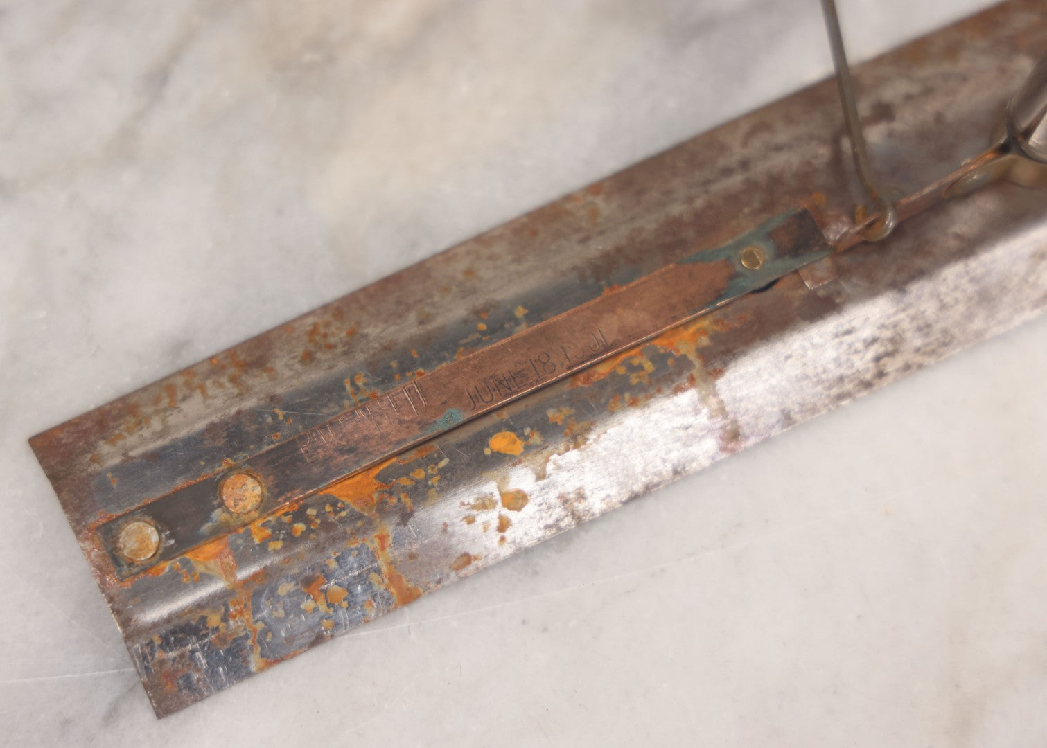 Lot 026 - Antique Early Photography Camera Flash Pan Patented June 18, 1901, Used With Flammable Powder To Light Photographs