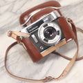 Lot 029 - Vintage Voigtlander Dynamatic 35mm Film Photography Camera With F/2.8 50mm Fixed Lens And Original Leather Carrying Case, Made In West Germany