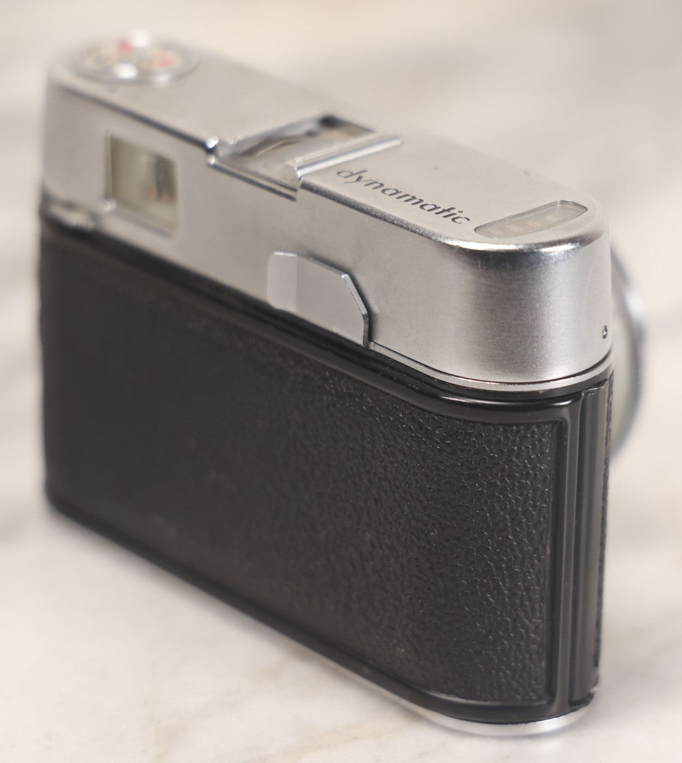 Lot 029 - Vintage Voigtlander Dynamatic 35mm Film Photography Camera With F/2.8 50mm Fixed Lens And Original Leather Carrying Case, Made In West Germany