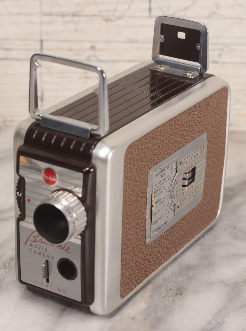 Lot 032 - Vintage Kodak Brownie 8mm Movie Film Camera With Original Box And Paperwork