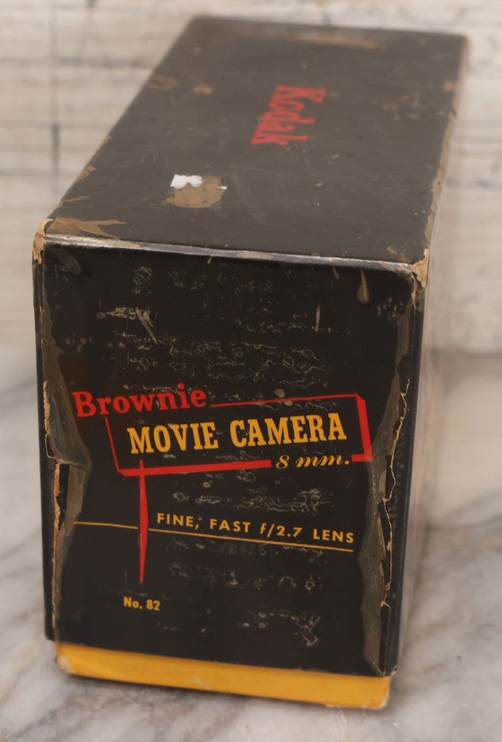 Lot 032 - Vintage Kodak Brownie 8mm Movie Film Camera With Original Box And Paperwork