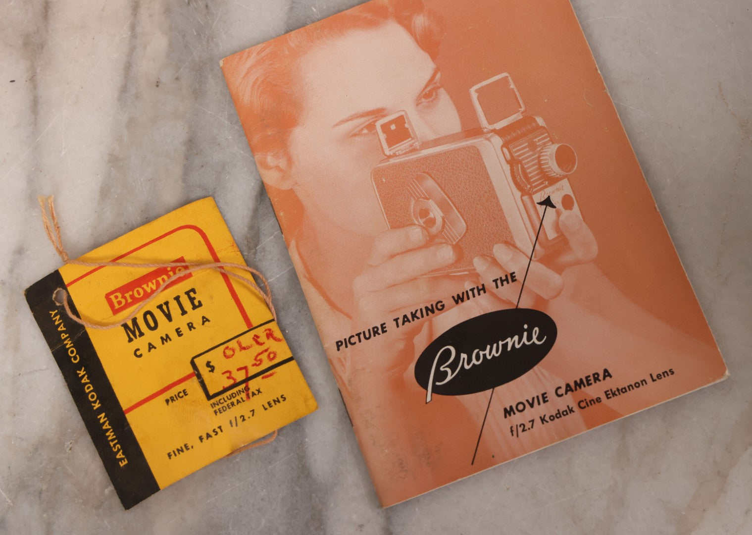 Lot 032 - Vintage Kodak Brownie 8mm Movie Film Camera With Original Box And Paperwork