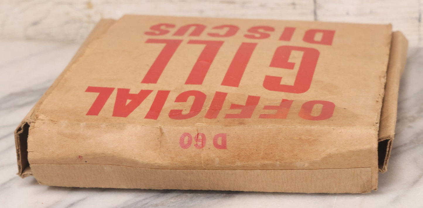 Lot 043 - Vintage Official Gill Discus No. D66 High School Rubber, Sports Equipment, In Original Box