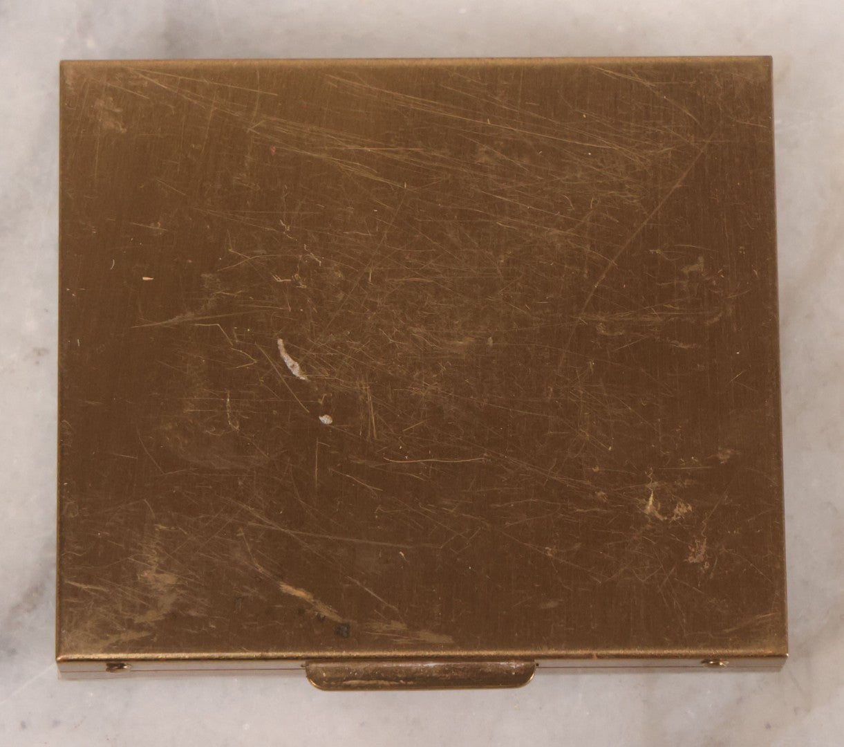 Lot 062 - Vintage S.F. Co., Saks Fifth Avenue Pearlescent Compact With Etched Flowers And Faux Diamonds, Original Powder Pad And Mirror