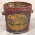 Lot 074 - Vintage Luncheon Brand Churned Peanut Butter Tin, Peanut Butter Manufactured By Rose Fielo Packing Co., Alameda, California, 8 Oz Size, Tin Manufactured By Canco, Note Missing Lid And Handle, 2-7/8" H