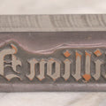 Lot 076 - Vintage Heavy Metal Printing Block For "One Million Dollars"
