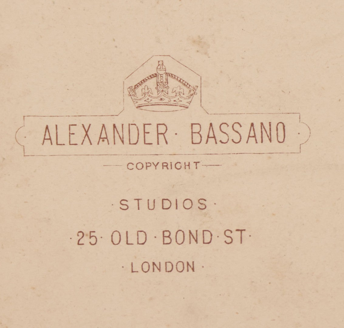 Lot 086 - Antique Cabinet Card Photograph Of Her Royal Highness Alexandra Of Denmark, The Princess Of Wales, Later Queen-Consort Of The United Kingdom, Alexander Bassano, Photographer, London