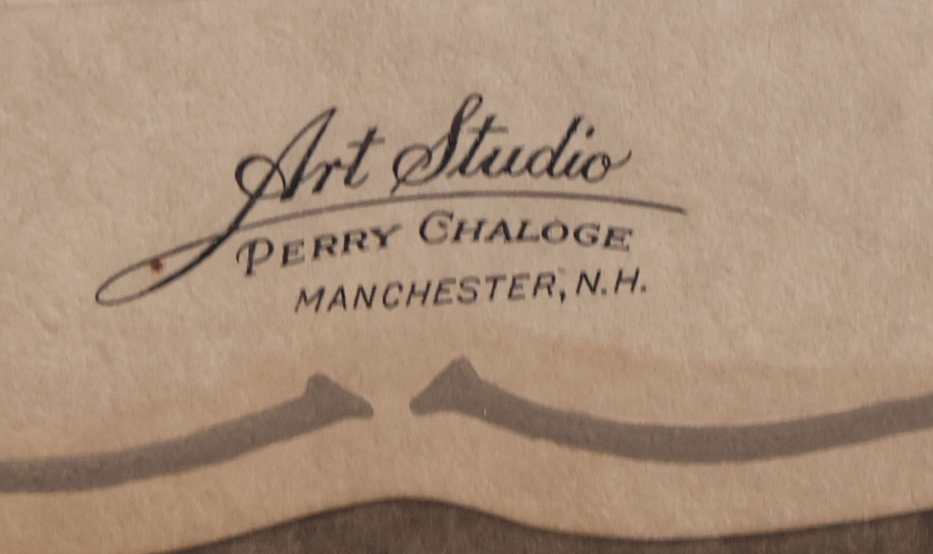 Lot 088 - Vintage Foldered Funeral Photograph Of Elderly Woman In Coffin With Funeral Flowers, From The Art Studio Of Perry Chaloge, Manchester, New Hampshire