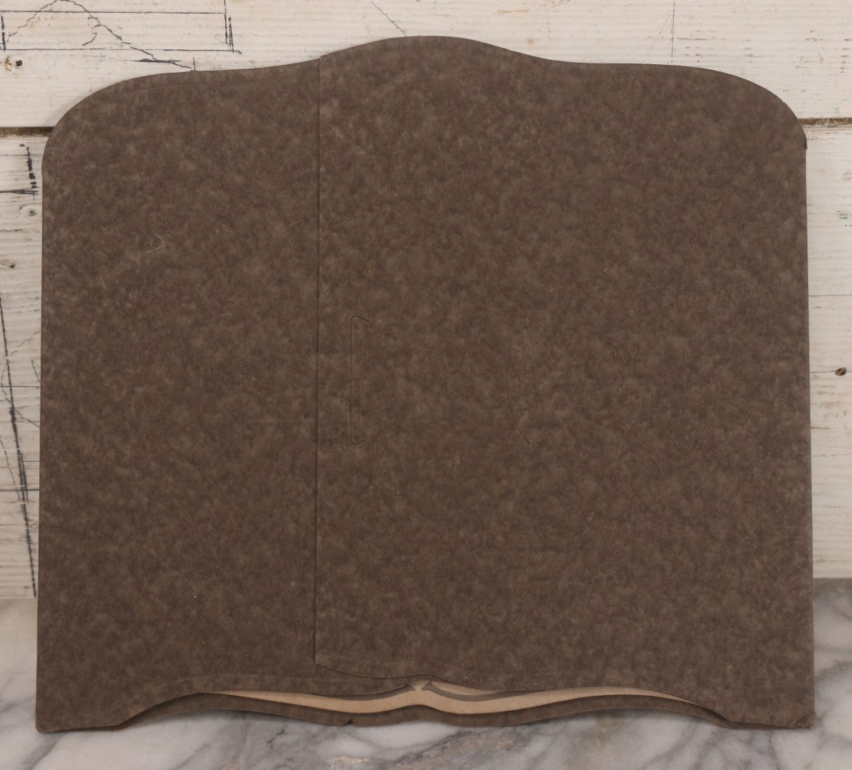 Lot 088 - Vintage Foldered Funeral Photograph Of Elderly Woman In Coffin With Funeral Flowers, From The Art Studio Of Perry Chaloge, Manchester, New Hampshire