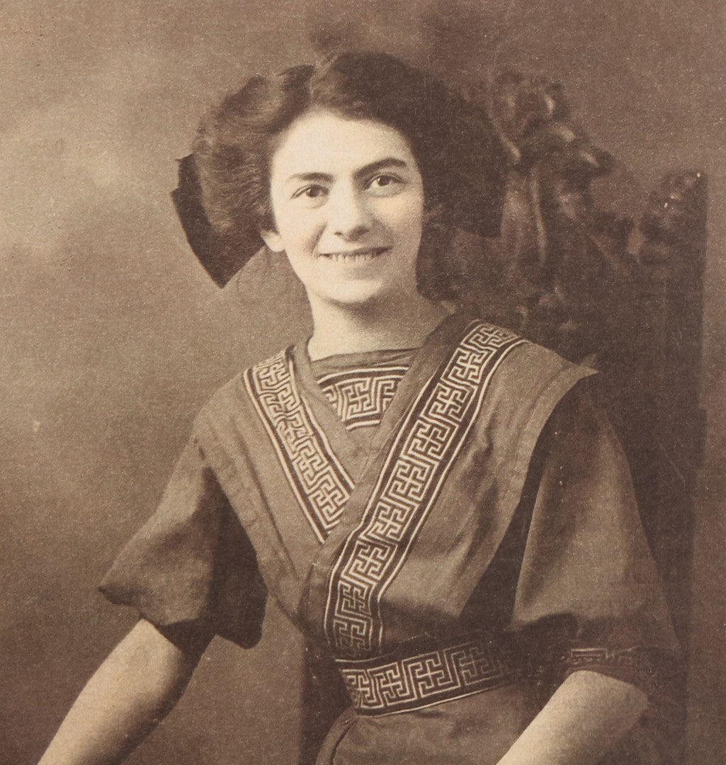 Lot 089 - Vintage Photograph Print Of Rose Rosenfeld Freedman, The Last Known Survivor Of The Triangle Shirtwaist Fire, Mounted To Modern Pressboard