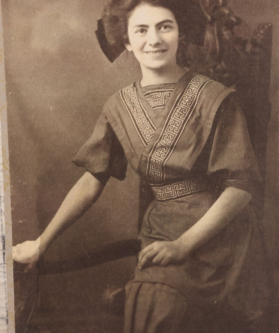 Lot 089 - Vintage Photograph Print Of Rose Rosenfeld Freedman, The Last Known Survivor Of The Triangle Shirtwaist Fire, Mounted To Modern Pressboard