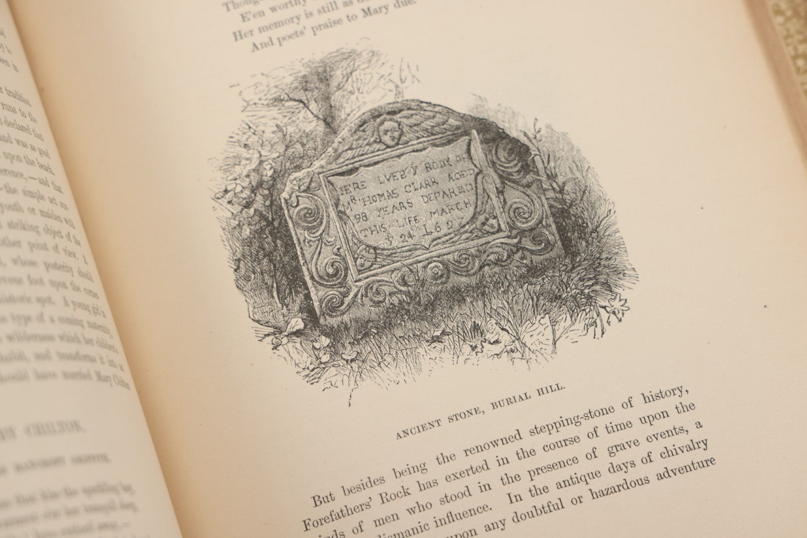 Lot 001 - "New England Legends And Folk Lore In Prose And Poetry" Antique Book By Samuel Adams Drake, Illustrated By F.T. Merrill With Witches On Broomsticks On Cover, Roberts Brothers, Publishers, Boston, 1884, Note Tape On Spine