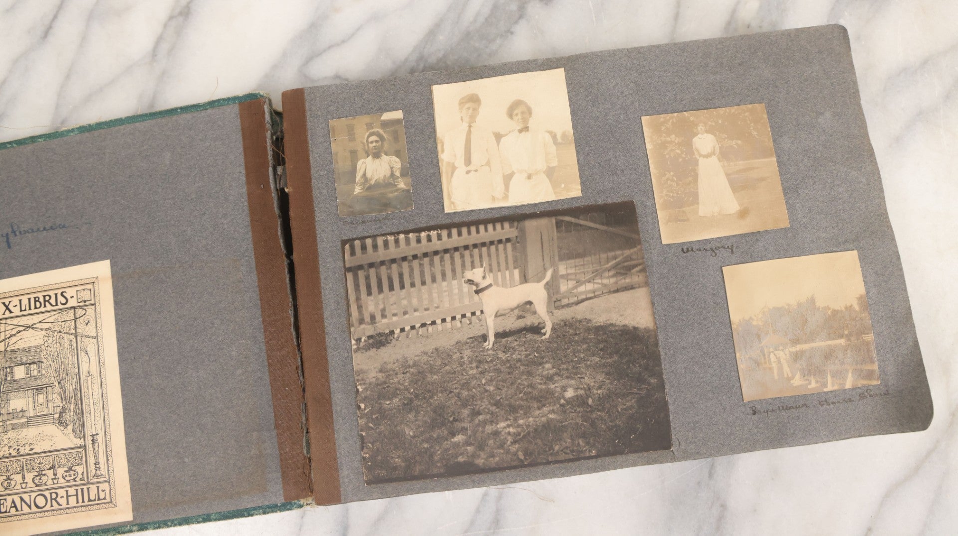 Lot 003 - Antique Snapshot Photo Album Belonging To Mary Eleanor Hill, Containing Photographs Taken In And Around "Brier Crest" In Villanova, Pennsylvania And "Eagle's Nest" In Grovetown, Georgia, With Over 300 Photographs, Including Women In Catacombs