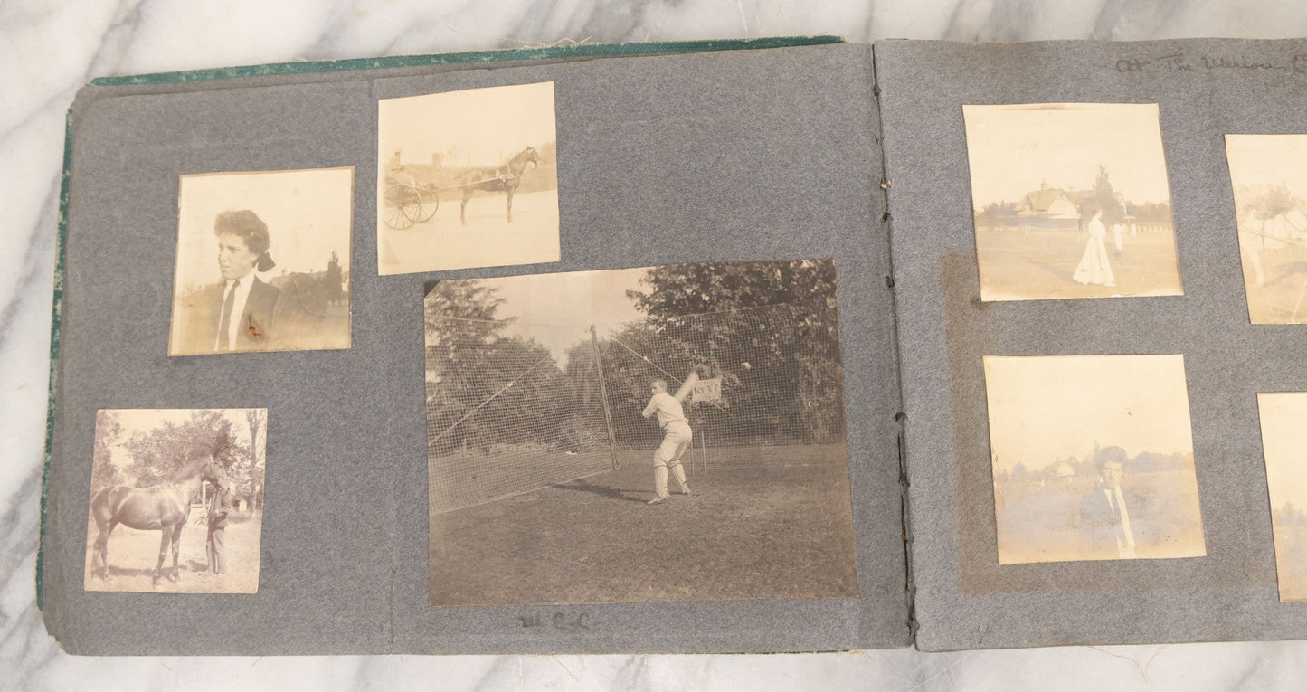 Lot 003 - Antique Snapshot Photo Album Belonging To Mary Eleanor Hill, Containing Photographs Taken In And Around "Brier Crest" In Villanova, Pennsylvania And "Eagle's Nest" In Grovetown, Georgia, With Over 300 Photographs, Including Women In Catacombs